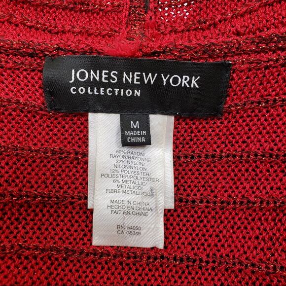 Jones New York Collection Drape Front Cardigan - Picture 10 of 11